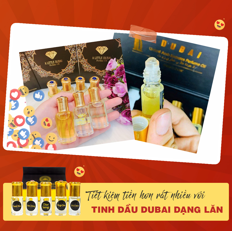 TIẾT KIỆM hơn rất nhiều với Tinh dầu nước hoa Dubai dạng lăn
